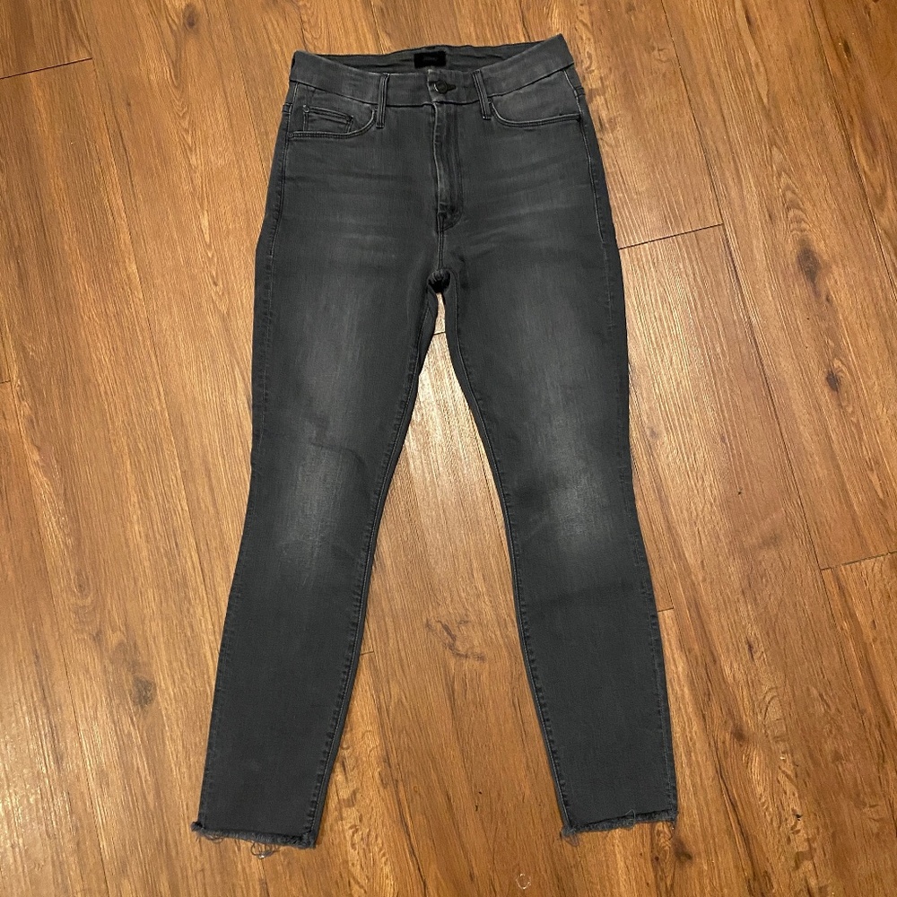 Mother Denim - The High Waisted Looker Ankle Fray - Lighting Up Lanterns
